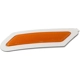 Purchase Top-Quality VARIOUS MANUFACTURERS - AU1084100C - Driver Side Front Bumper Reflector pa1