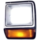 Purchase Top-Quality Driver Side Headlamp Door by SHERMAN PARTS - 327-95BL pa1