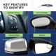 Purchase Top-Quality Driver Side Outside Rear View Mirror - KI1320163 pa2