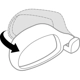 Purchase Top-Quality Driver Side Outside Rear View Mirror - TO1320233 pa5