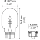 Purchase Top-Quality HELLA - 2825 - Bulb pa1