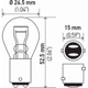 Purchase Top-Quality HELLA - 7225 - Tail Lamp Bulb pa2