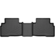 Purchase Top-Quality WEATHERTECH - 4416783 - 2nd Row Black Molded Floor Liner pa1