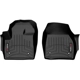 Purchase Top-Quality WEATHERTECH - 4416861 - 1st Row Black Molded Floor Liners pa1