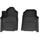 Purchase Top-Quality WEATHERTECH - 4417041IM - 1st Row Black HP Floor Liners pa1