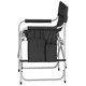 Purchase Top-Quality FAULKNER - 48871 - Black Directors Chair with Pocket Pouch & Folding Tray pa4