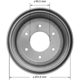 Purchase Top-Quality BENDIX GLOBAL - PDR0374 - Brake Drum pa1