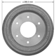 Purchase Top-Quality BENDIX GLOBAL - PDR0374 - Brake Drum pa2