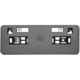 Purchase Top-Quality Front Bumper License Bracket by SHERMAN PARTS - LXRX3516A-90LB-0 pa1