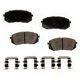 Purchase Top-Quality AGNA BRAKES - PLD1826C - Front Ceramic Disc Brake Pad Set pa1