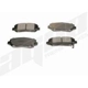 Purchase Top-Quality Front Ceramic Pads by AGNA BRAKES - PLD1623C pa1