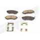 Purchase Top-Quality Plaquettes avant en céramique par AGNA BRAKES - PLD700C pa1