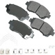 Purchase Top-Quality AKEBONO - ACT476B - Front Ceramic Pads pa6
