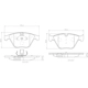 Purchase Top-Quality Front Ceramic Pads by BREMBO - P06054N pa1