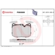Purchase Top-Quality Front Ceramic Pads by BREMBO - P06088N pa3