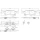 Purchase Top-Quality Front Ceramic Pads by BREMBO - P24111N pa3