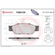 Purchase Top-Quality Front Ceramic Pads by BREMBO - P36012N pa2