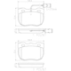 Purchase Top-Quality Front Ceramic Pads by BREMBO - P44004N pa1