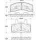 Purchase Top-Quality Front Ceramic Pads by CENTRIC PARTS - 103.03700 pa1