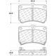 Purchase Top-Quality Front Ceramic Pads by CENTRIC PARTS - 103.04660 pa3