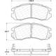 Purchase Top-Quality Plaquettes avant en céramique  by CENTRIC PARTS - 103.04700 pa6