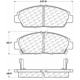 Purchase Top-Quality Front Ceramic Pads by CENTRIC PARTS - 103.05680 pa1