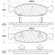 Purchase Top-Quality Front Ceramic Pads by CENTRIC PARTS - 103.07900 pa1