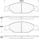 Purchase Top-Quality Plaquettes avant en céramique par CENTRIC PARTS - 103.08040 pa3