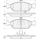 Purchase Top-Quality Front Ceramic Pads by CENTRIC PARTS - 103.09250 pa1