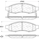 Purchase Top-Quality Front Ceramic Pads by CENTRIC PARTS - 103.11830 pa6