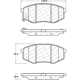 Purchase Top-Quality Front Ceramic Pads by CENTRIC PARTS - 103.14470 pa7