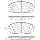 Purchase Top-Quality Plaquettes avant en céramique par CENTRIC PARTS - 103.18550 pa3