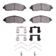 Purchase Top-Quality Front Ceramic Pads by DYNAMIC FRICTION COMPANY - 1551-1723-01 pa1