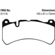 Purchase Top-Quality Front Ceramic Pads by EBC BRAKE - DP31591C pa7