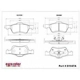 Purchase Top-Quality Front Ceramic Pads by EUROROTOR - ID1047A pa1