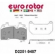 Purchase Top-Quality Front Ceramic Pads by EUROROTOR - ID2251S pa1