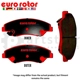 Purchase Top-Quality Front Ceramic Pads by EUROROTOR - ID939H pa2