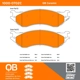 Purchase Top-Quality QUALITY-BUILT - 1000-0702C - Front Disc Brake Pad Set pa5