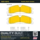 Purchase Top-Quality QUALITY-BUILT - 1001-1611C - Front Disc Brake Pad Set pa1