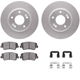 Purchase Top-Quality DYNAMIC FRICTION COMPANY - 4312-03052 - Front Disc Brake Kit pa4