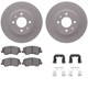 Purchase Top-Quality DYNAMIC FRICTION COMPANY - 4312-03055 - Front Disc Brake Kit pa3