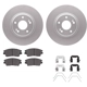 Purchase Top-Quality DYNAMIC FRICTION COMPANY - 4312-03076 - Front Disc Brake Kit pa4