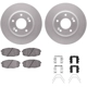 Purchase Top-Quality DYNAMIC FRICTION COMPANY - 4312-03085 - Front Disc Brake Kit pa5