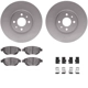 Purchase Top-Quality DYNAMIC FRICTION COMPANY - 4312-07007 - Front Disc Brake Kit pa3