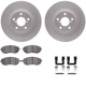 Purchase Top-Quality DYNAMIC FRICTION COMPANY - 4312-13013 - Front Disc Brake Kit pa5