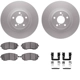 Purchase Top-Quality DYNAMIC FRICTION COMPANY - 4312-13014 - Front Disc Brake Kit pa2