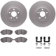 Purchase Top-Quality DYNAMIC FRICTION COMPANY - 4312-13015 - Front Disc Brake Kit pa4