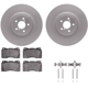 Purchase Top-Quality DYNAMIC FRICTION COMPANY - 4312-13020 - Front Disc Brake Kit pa2