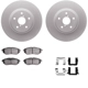 Purchase Top-Quality DYNAMIC FRICTION COMPANY - 4312-13024 - Front Disc Brake Kit pa4