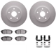 Purchase Top-Quality DYNAMIC FRICTION COMPANY - 4312-13025 - Front Disc Brake Kit pa5